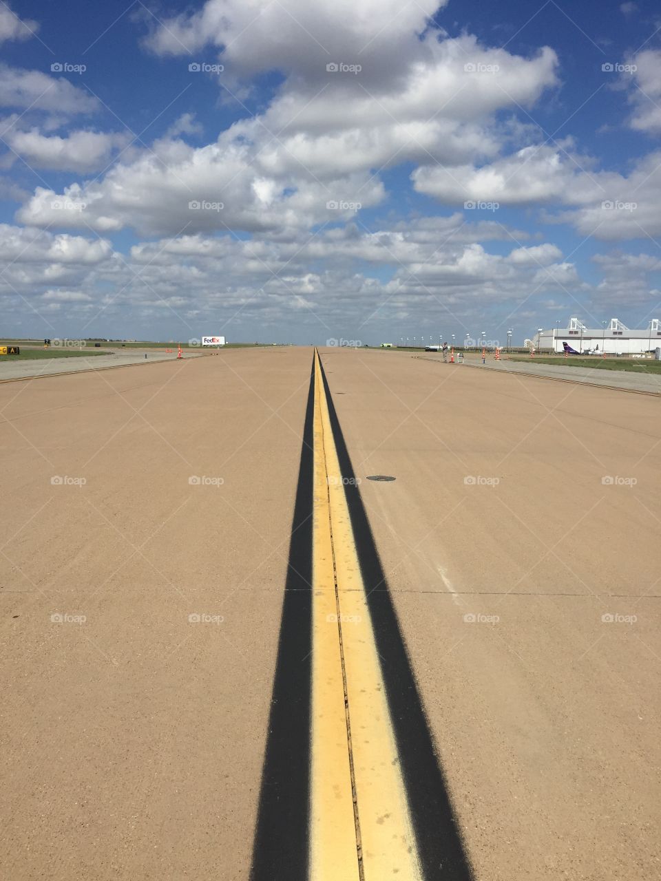 Standing on the runway...