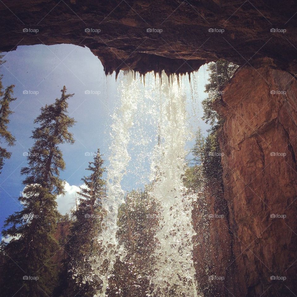 The waterfall at Hanging Lake