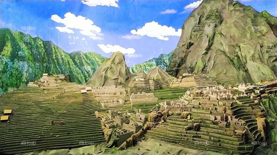 machupichu model peru