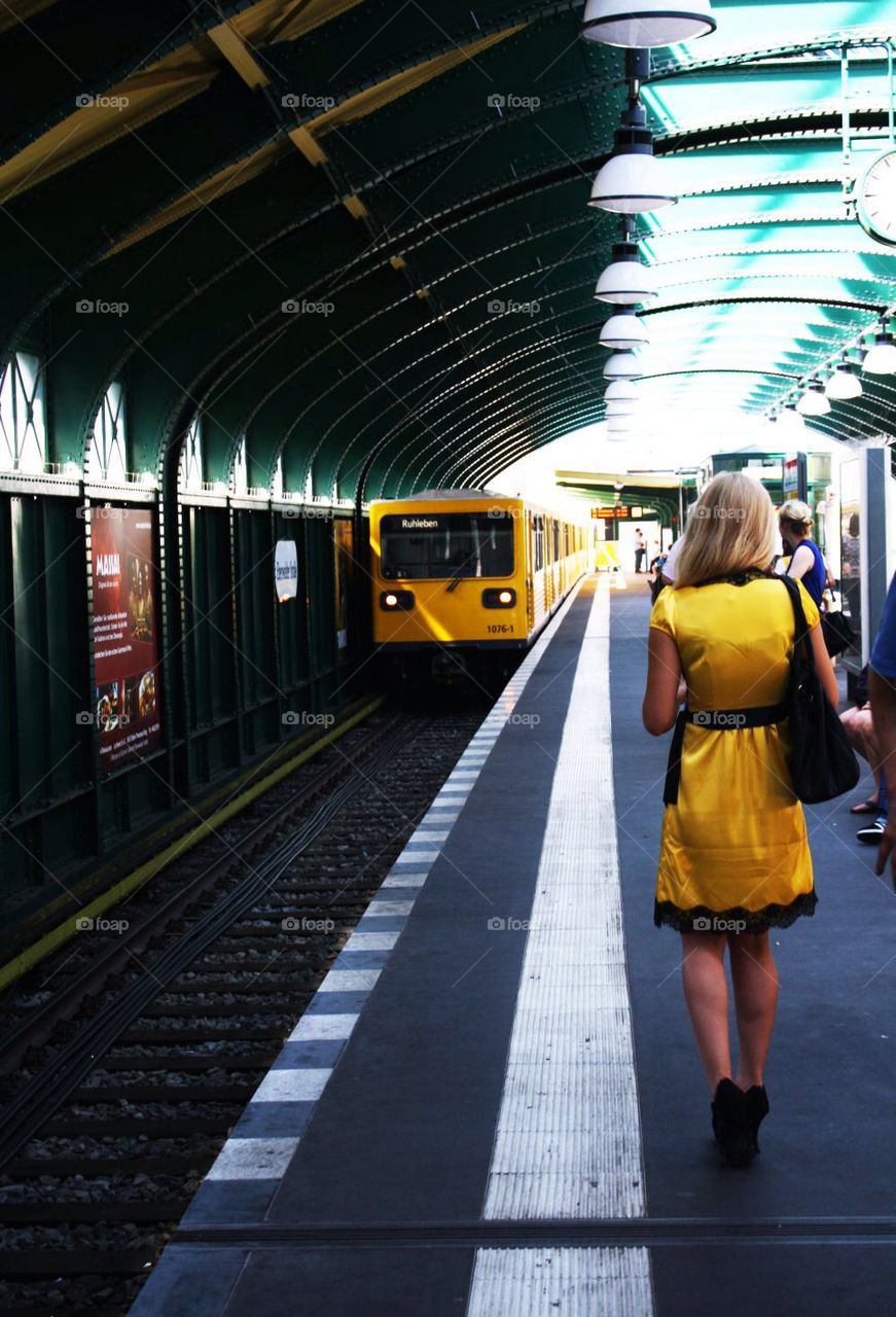 city girl yellow train by mayak