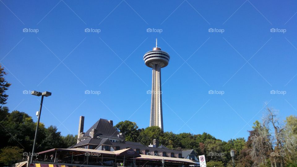 Skylon Tower Niagara Falls. The Skylon Tower in Niagara Falls