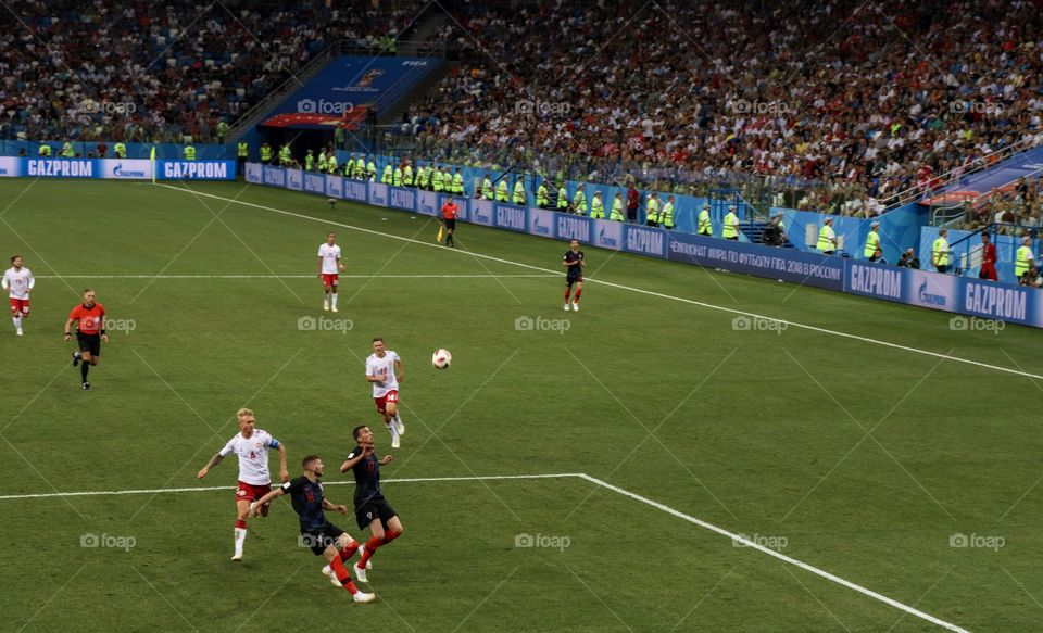 FIFA 2018 match Croatia-Denmark 