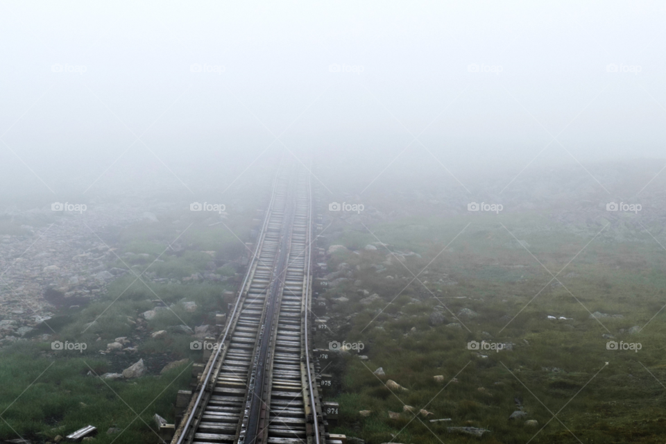 High angle view of railway bridge