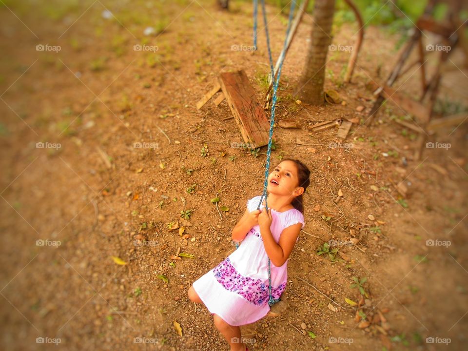 balanço kid criança roça