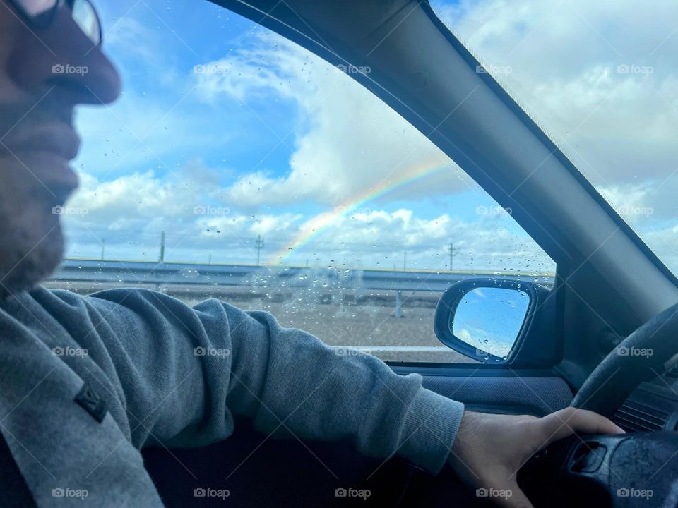 Rainbow and the clouds 