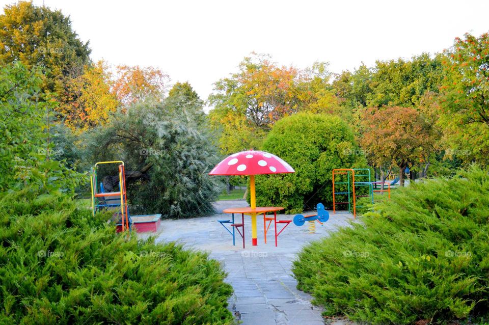 multicolored playground