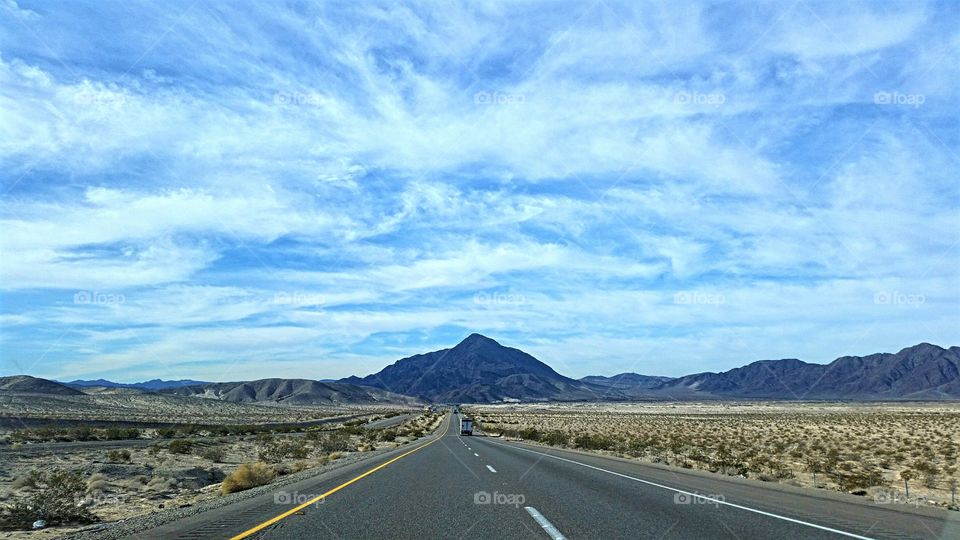 View of mountain road