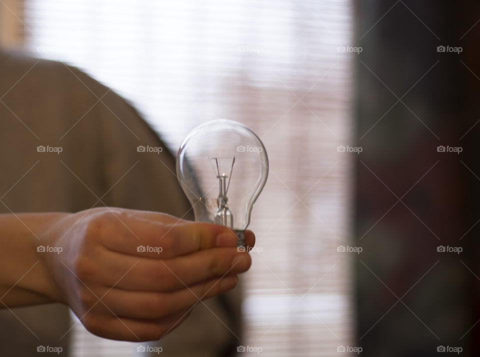 Bulb in hand