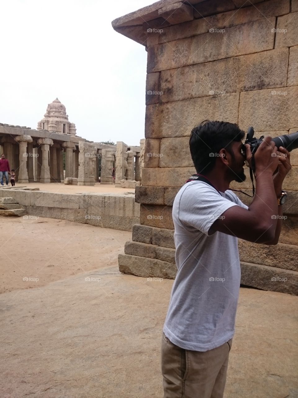 Photographer in action