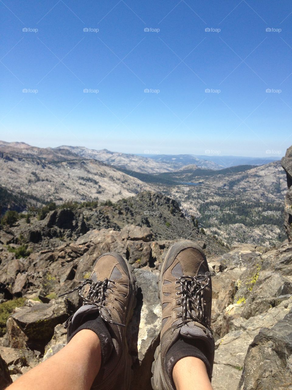 On Top of the World. There's nothing incredibly artistic about this photo, just me and my boots 9,735 ft above sea level.