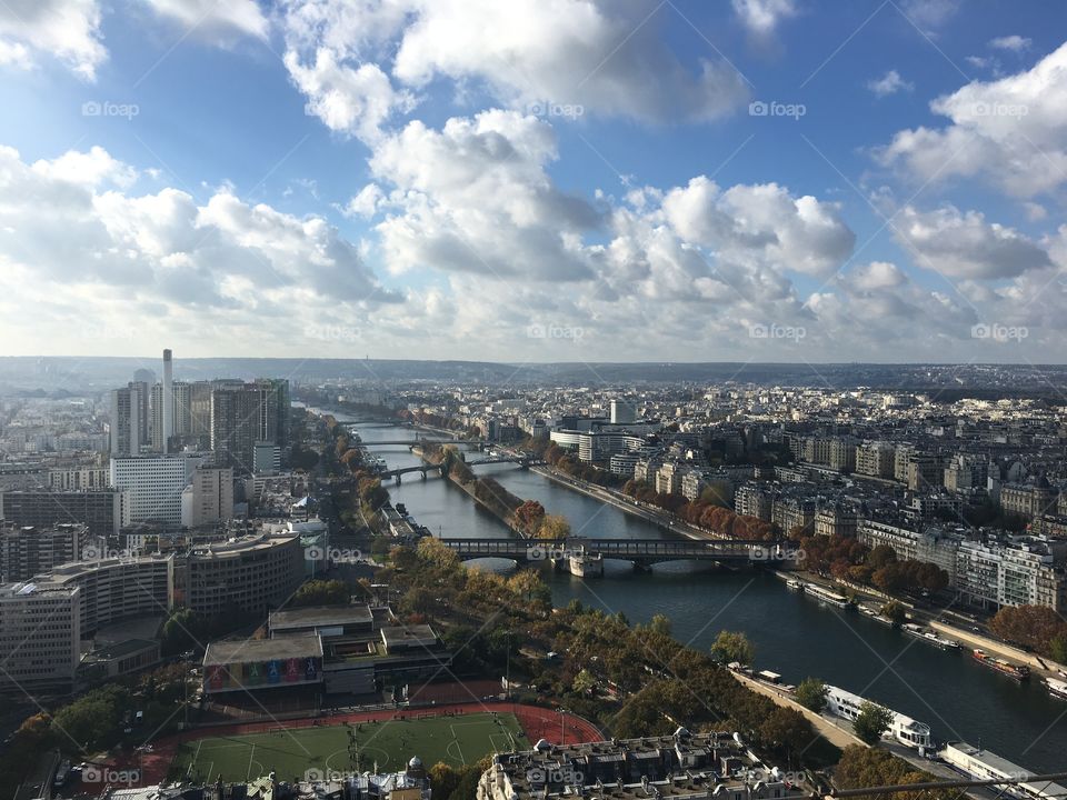 Seine river from Eiffel tower