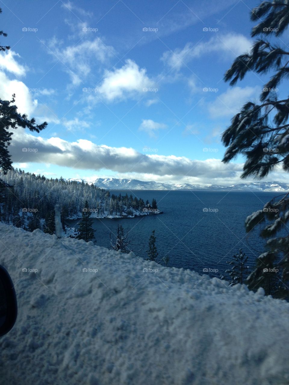 Snowy Christmas Eve in Lake Tahoe.