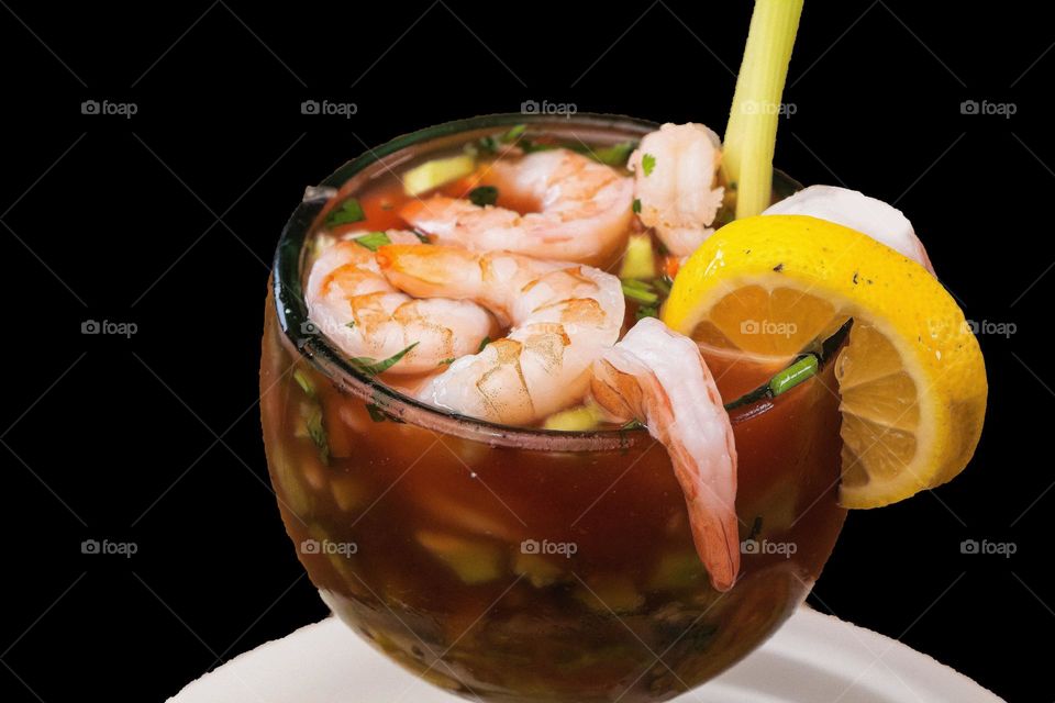 Delicious sea food shrimp meals