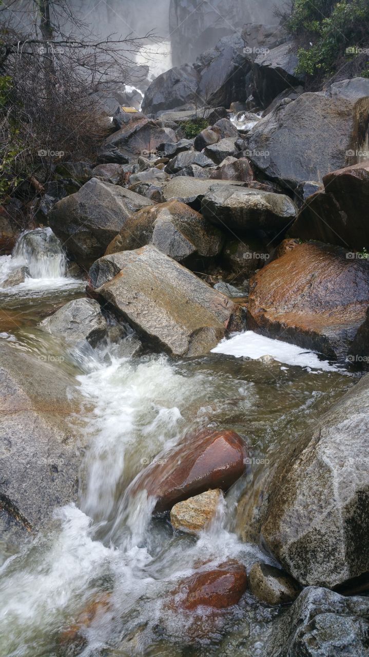 Rocks of Bridal veil Falls