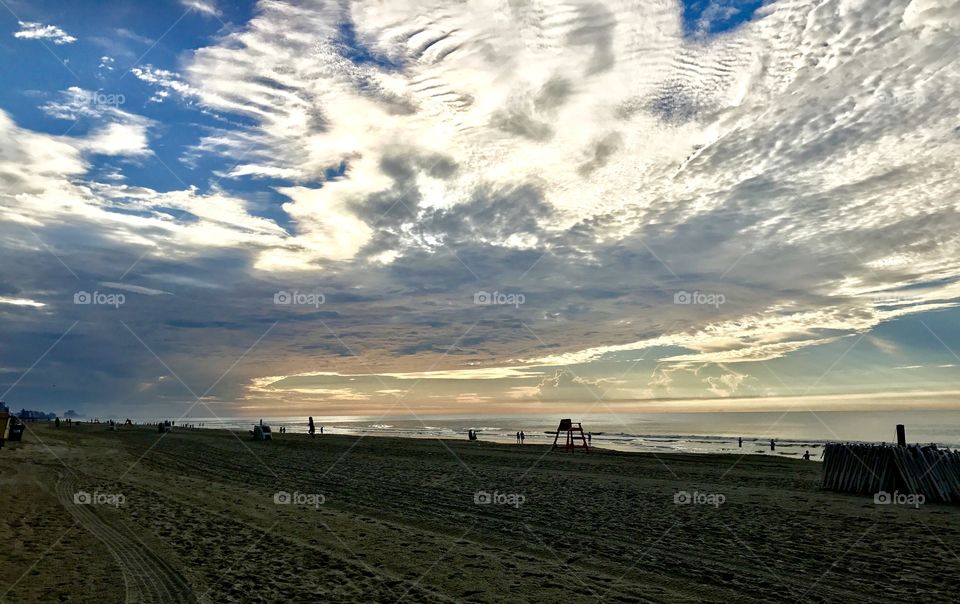 Morning run on the beach at Myrtle Beach
