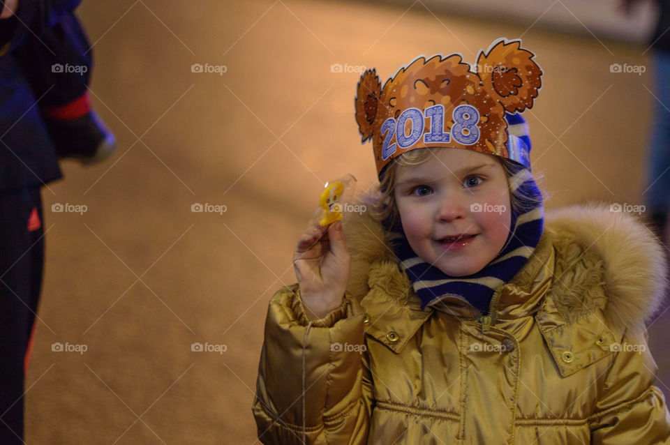 Little girl on 2018 street festival