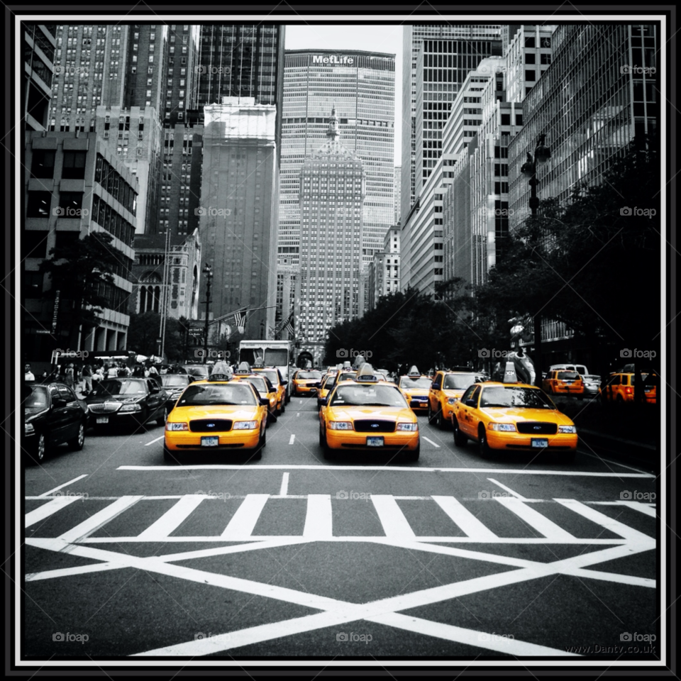 traffic taxi cab nyc by dantvusa