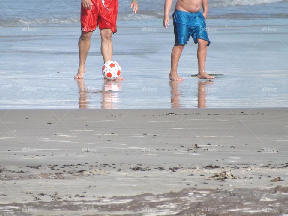 soccer on the beach