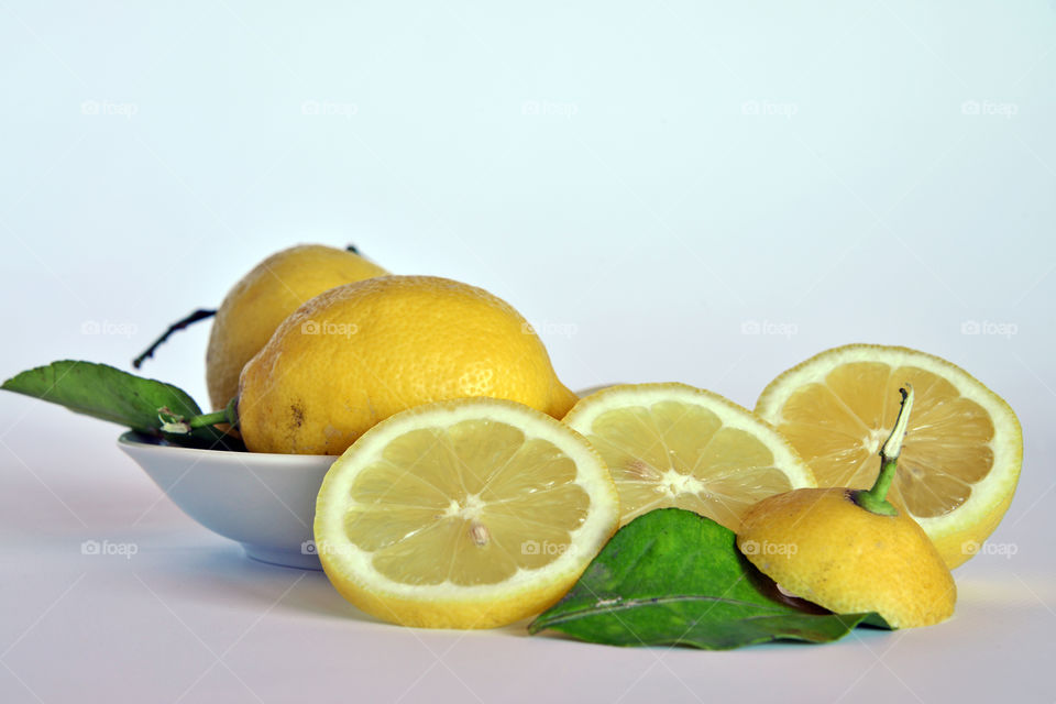 Close-up of lemon fruits