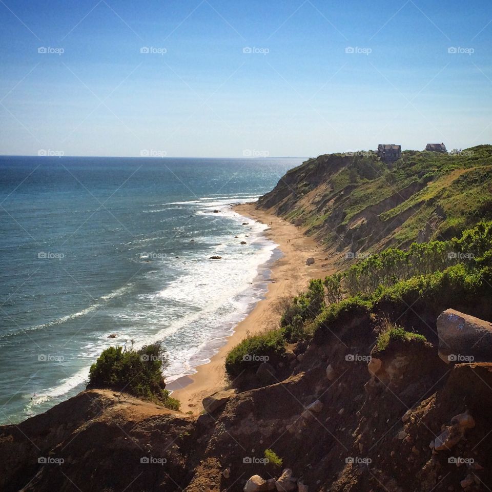 Sun on the Bluffs. Sunny day at the Bluffs in Newport RI