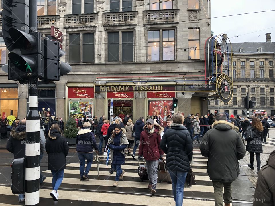 Madame Tussaud Amsterdam street 