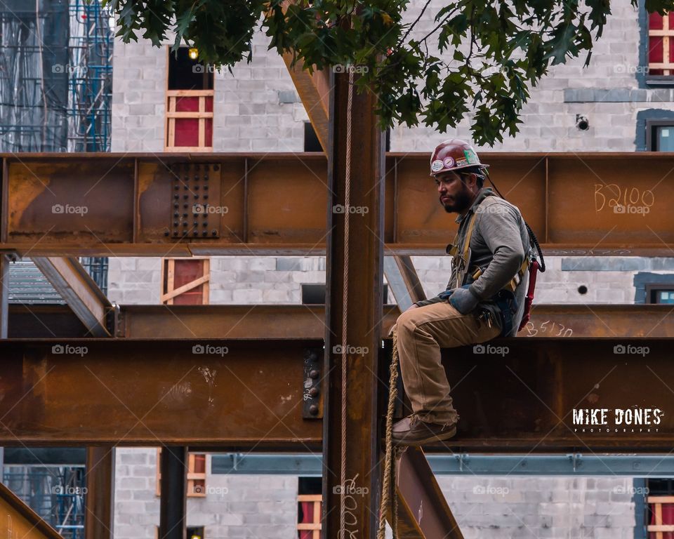 Men Under Construction Bronx New York