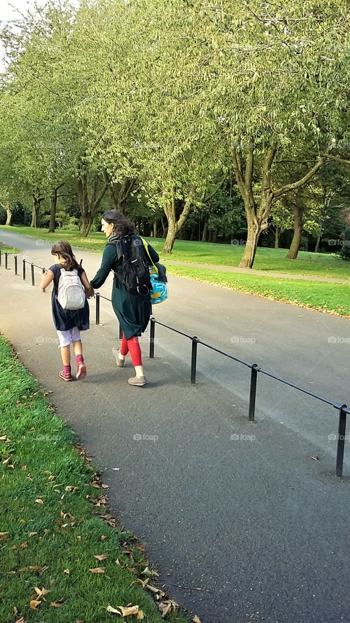 Mother & Child from behind