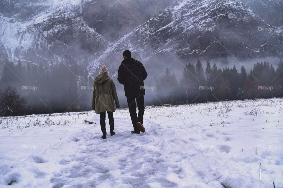 Yosemite Meadows in the Winter 