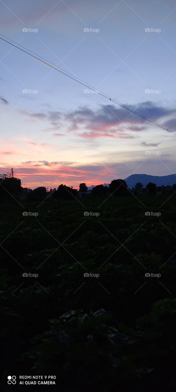 The moon looks beautiful