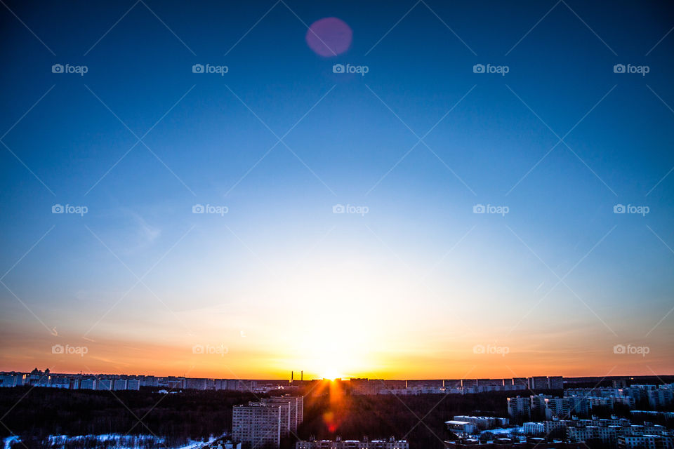 Sunset in Russia