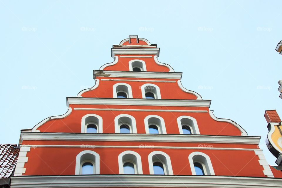 Red facade