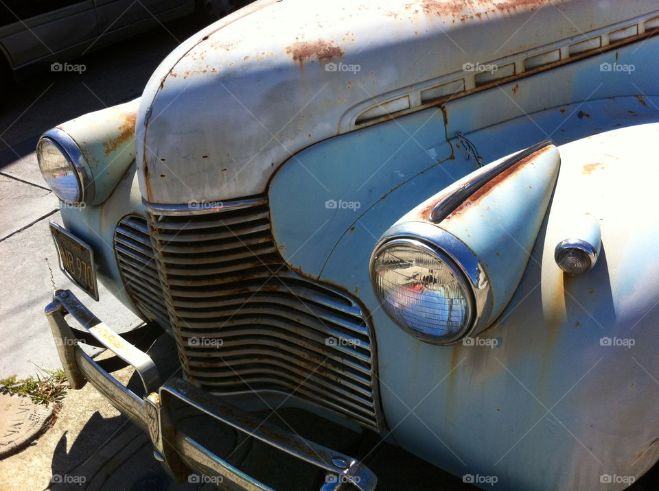 car vintage grill rust by wiggygirl