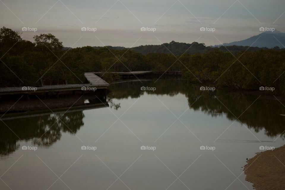 Walk Bridge at Sunrise