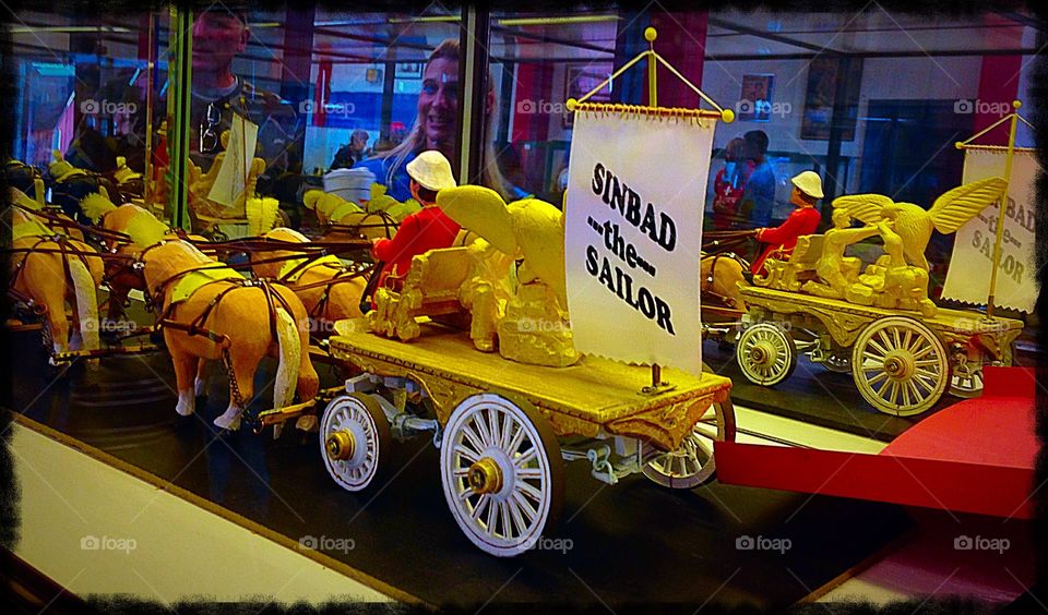 Sinbad the Sailor. Scale model of a circus - yellow mission 