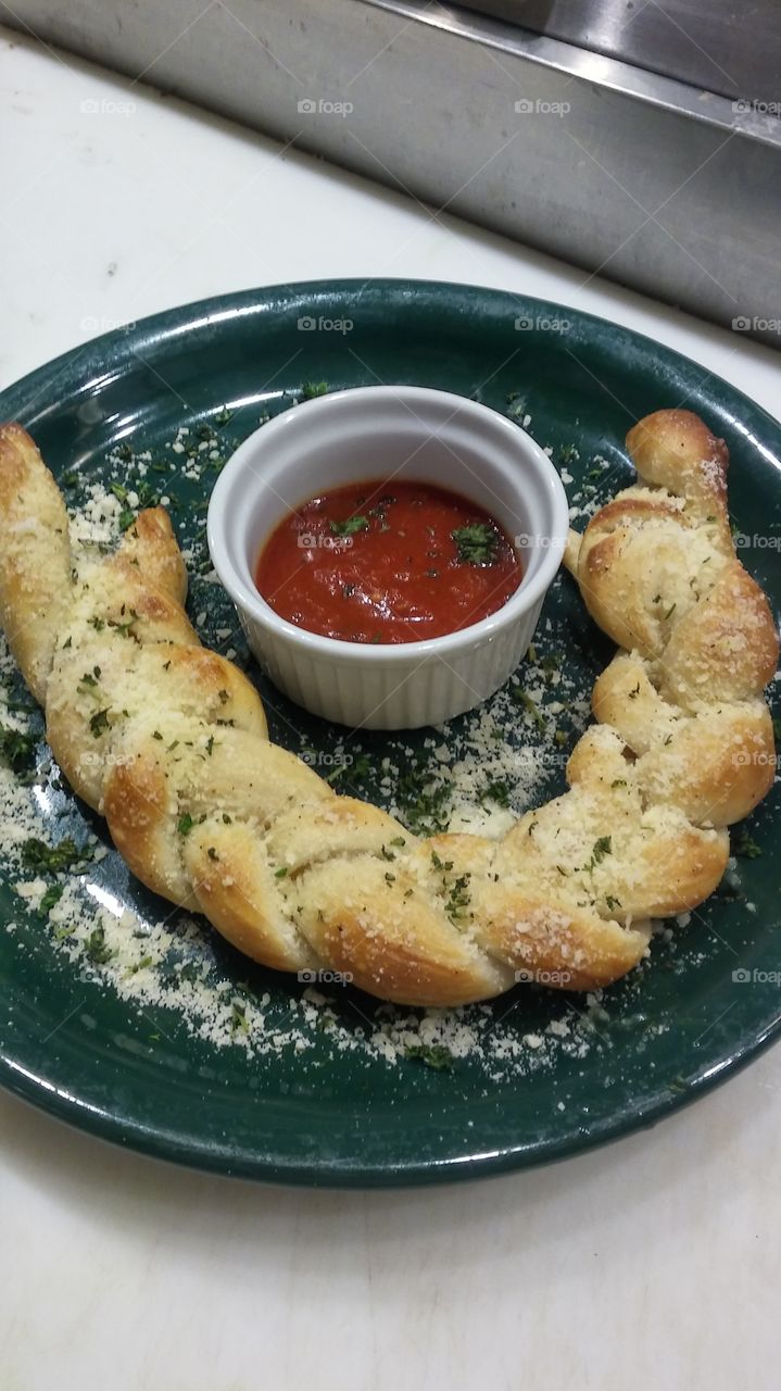 braided bread stick