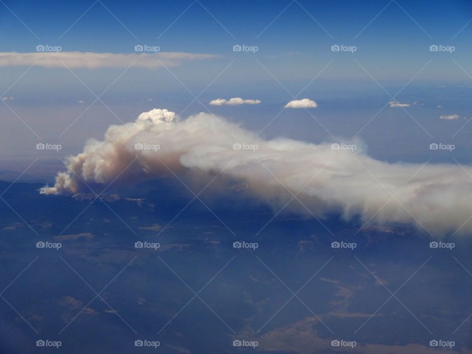 View from an airplane
