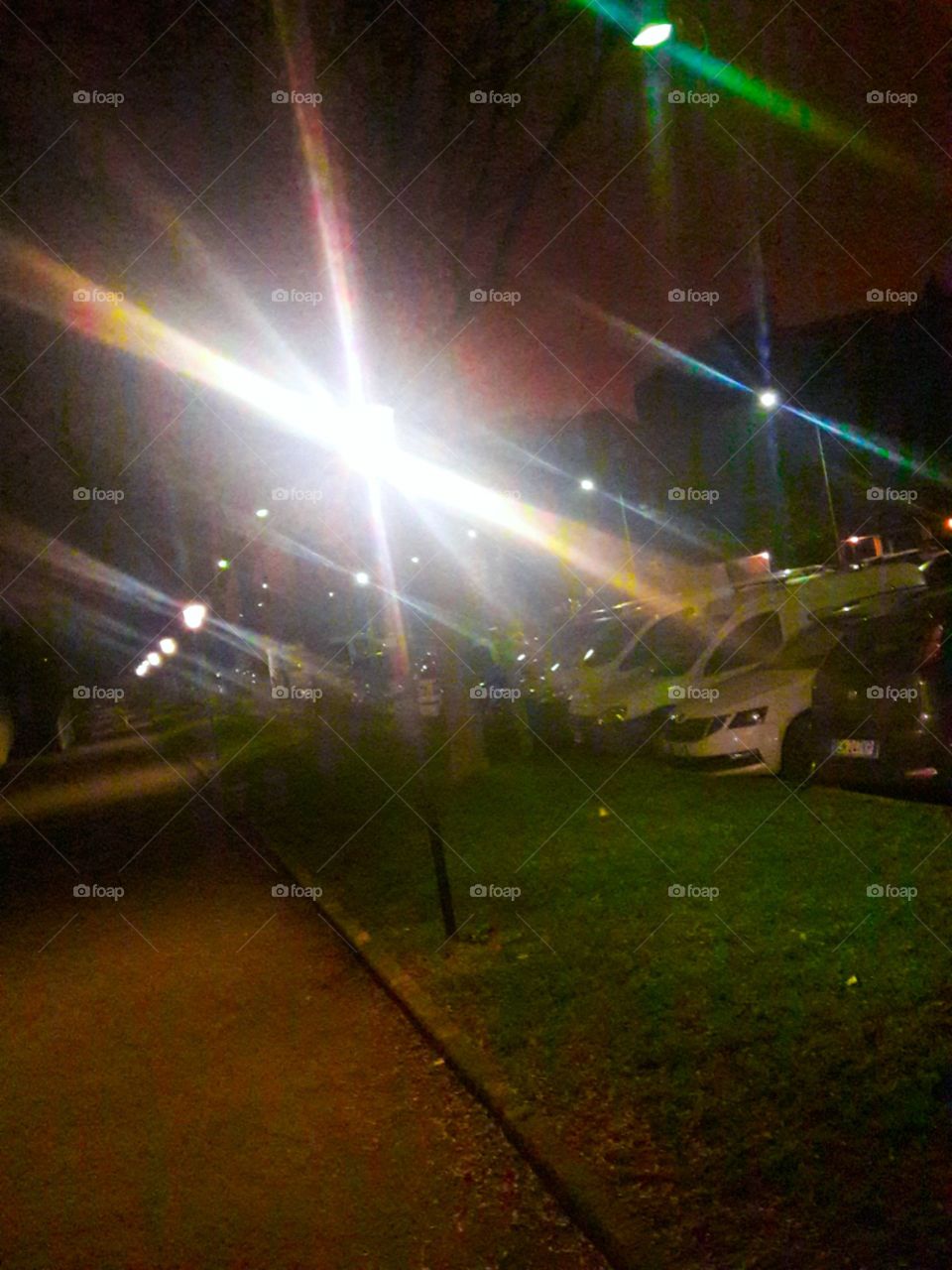 parking in the night