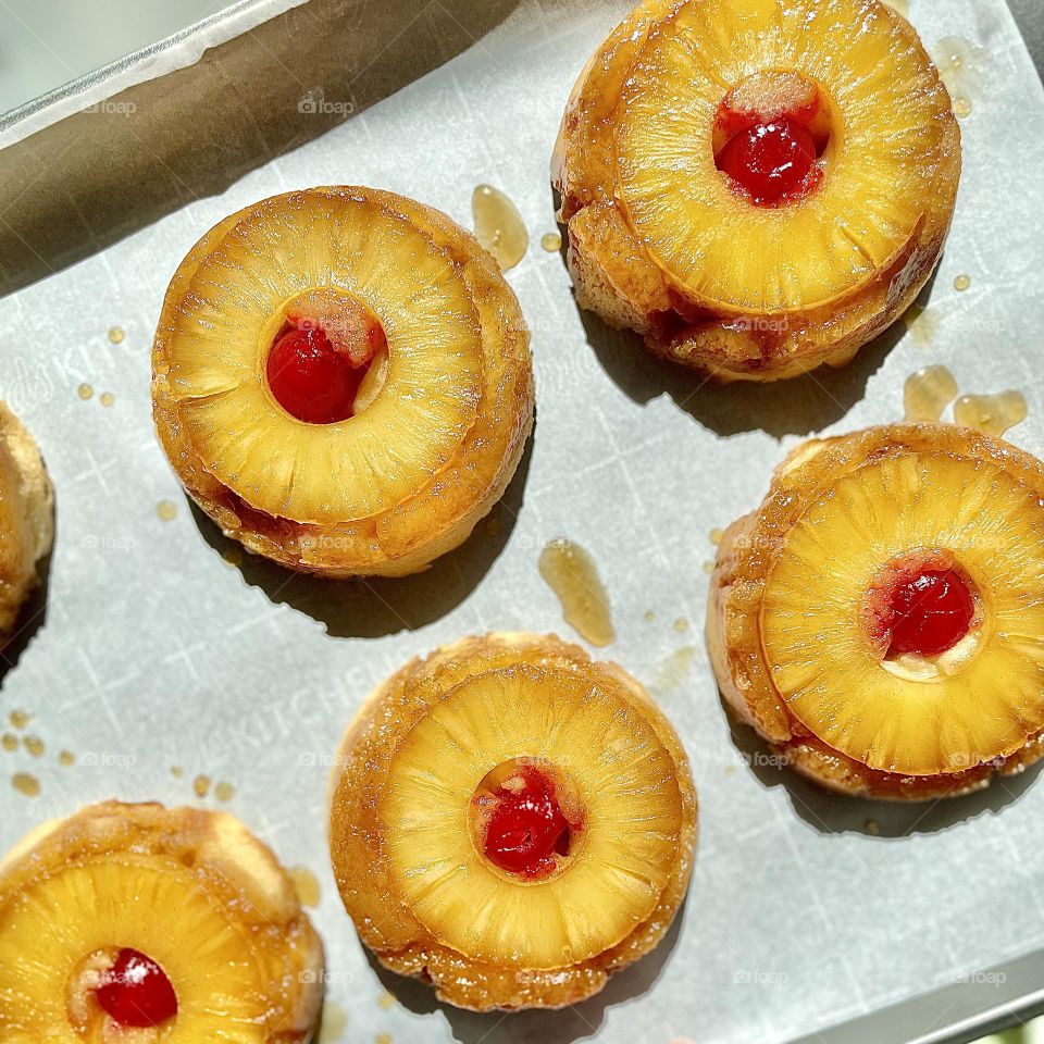 Pineapple upside down sugar cookies, new recipe on a classic cake, cookies from cake, classic recipe turned into a cookie