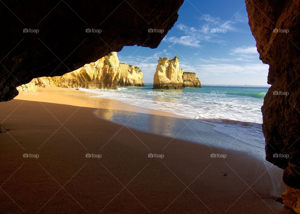 beach in Algarve Portugal