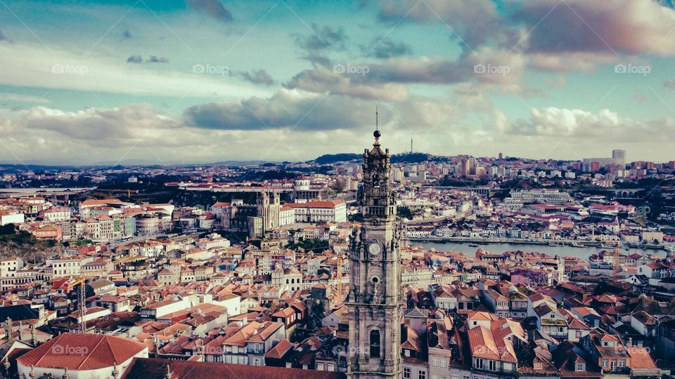 Torre dos clérigos an over view of one of the most representative buildings in Porto 