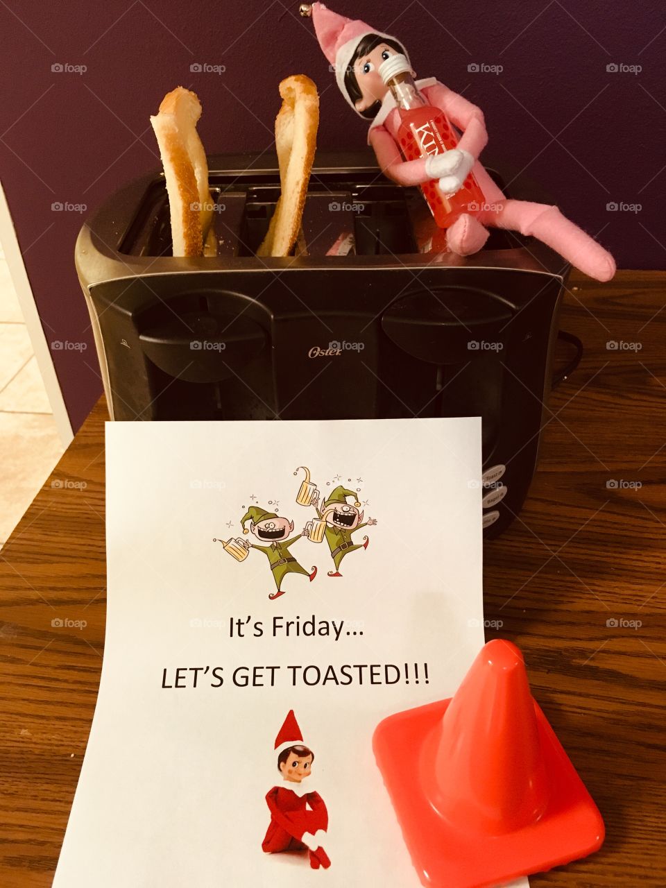 TGIF Naughty elf getting toasted