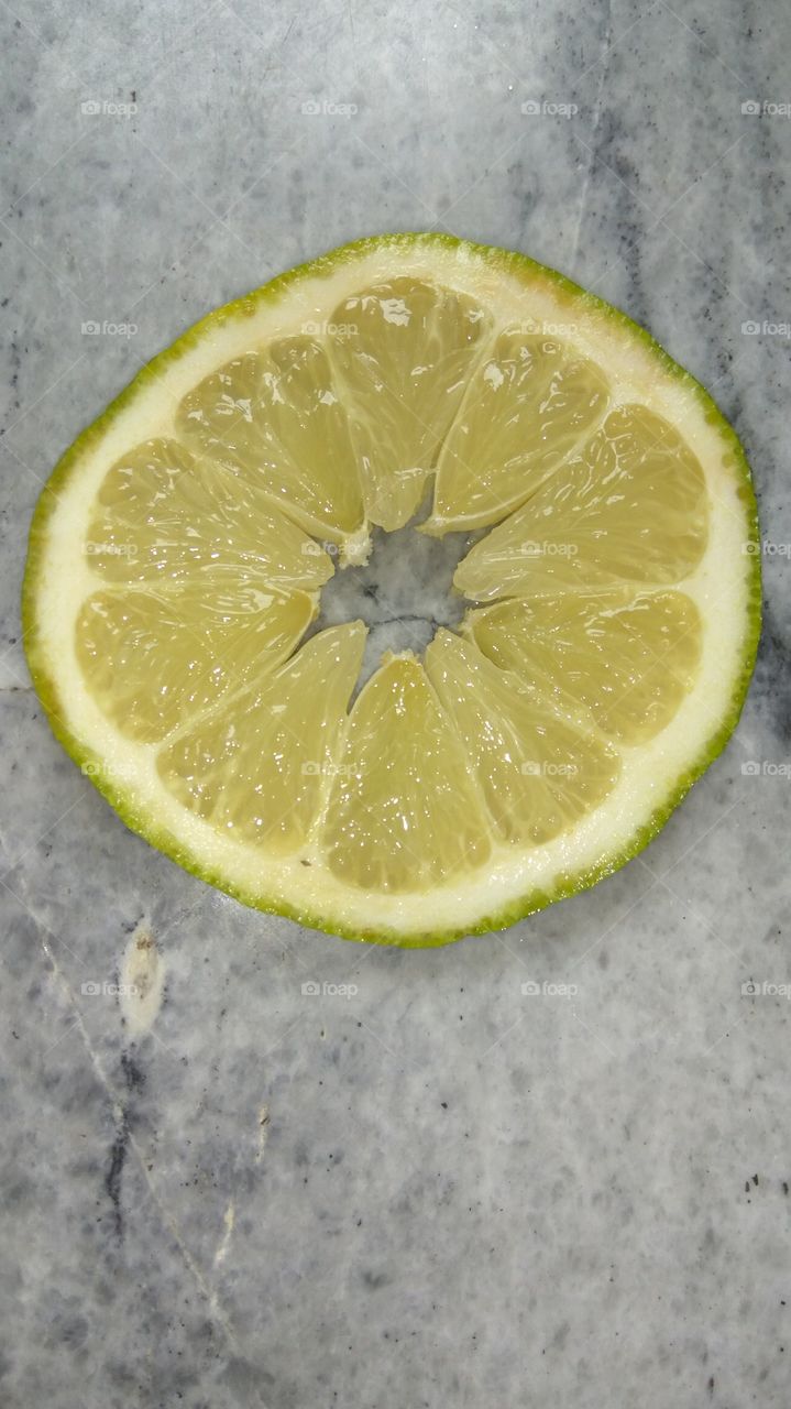 big lemon in floor