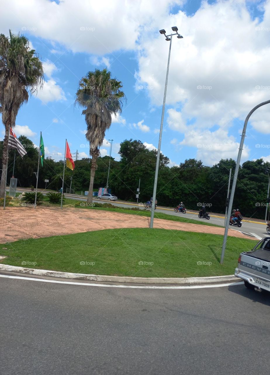 Brasil  Terra das matas verdes, Céu azul anil, gente hospitaleira  e, belas  palmeiras