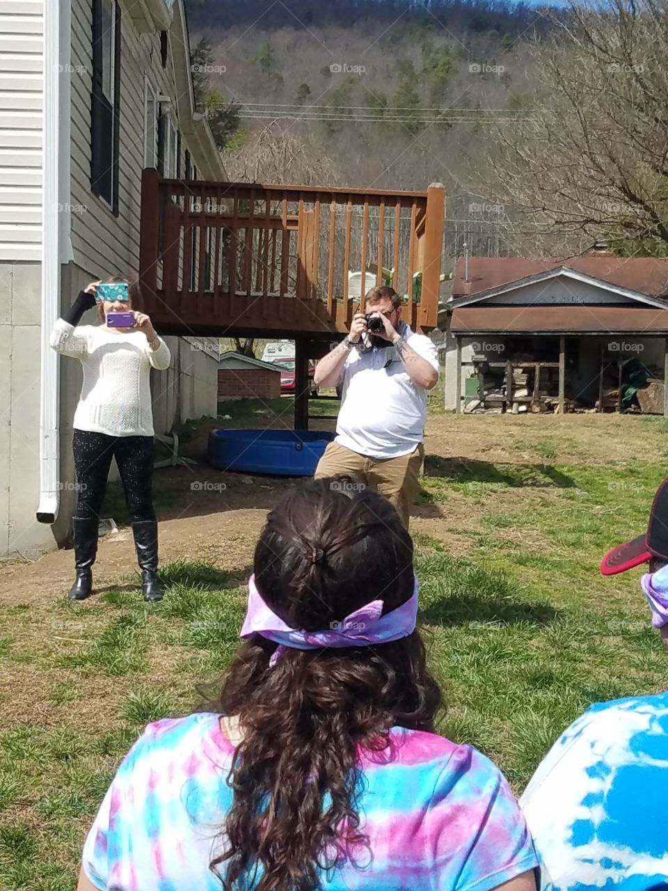 Photographer in action