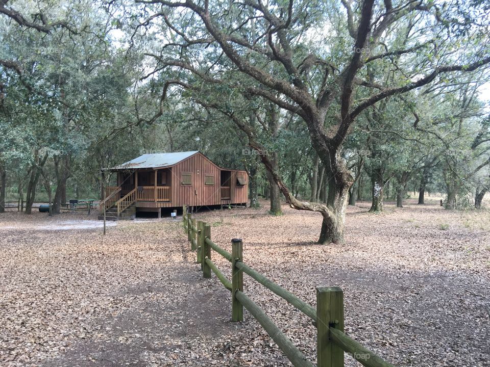 Old pioneer cabin