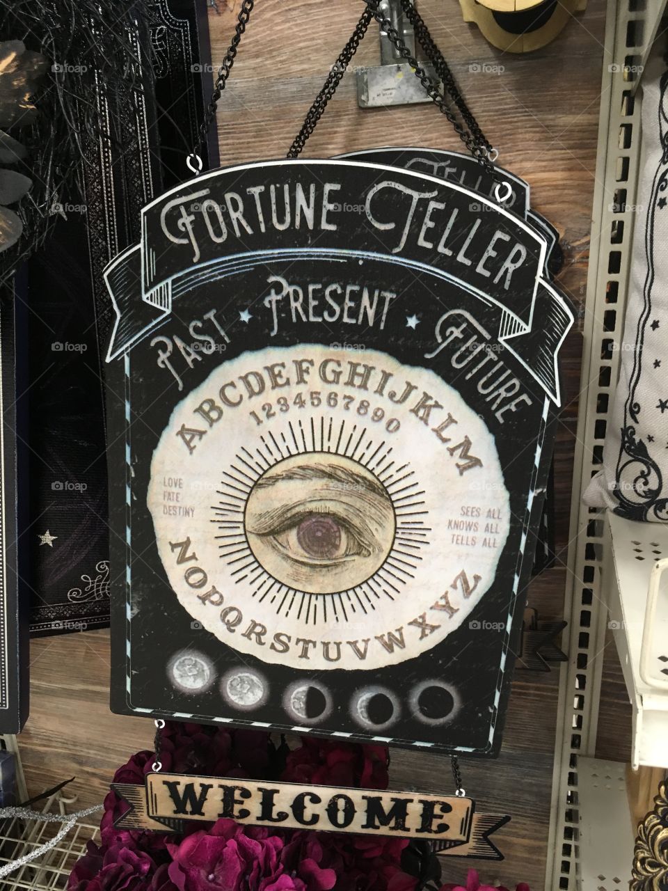 Fortune teller eye sign 