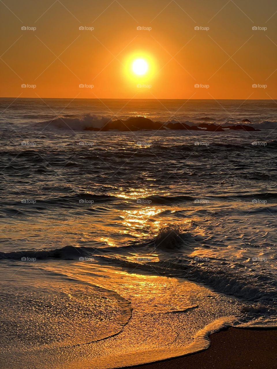 Sunset on the ocean