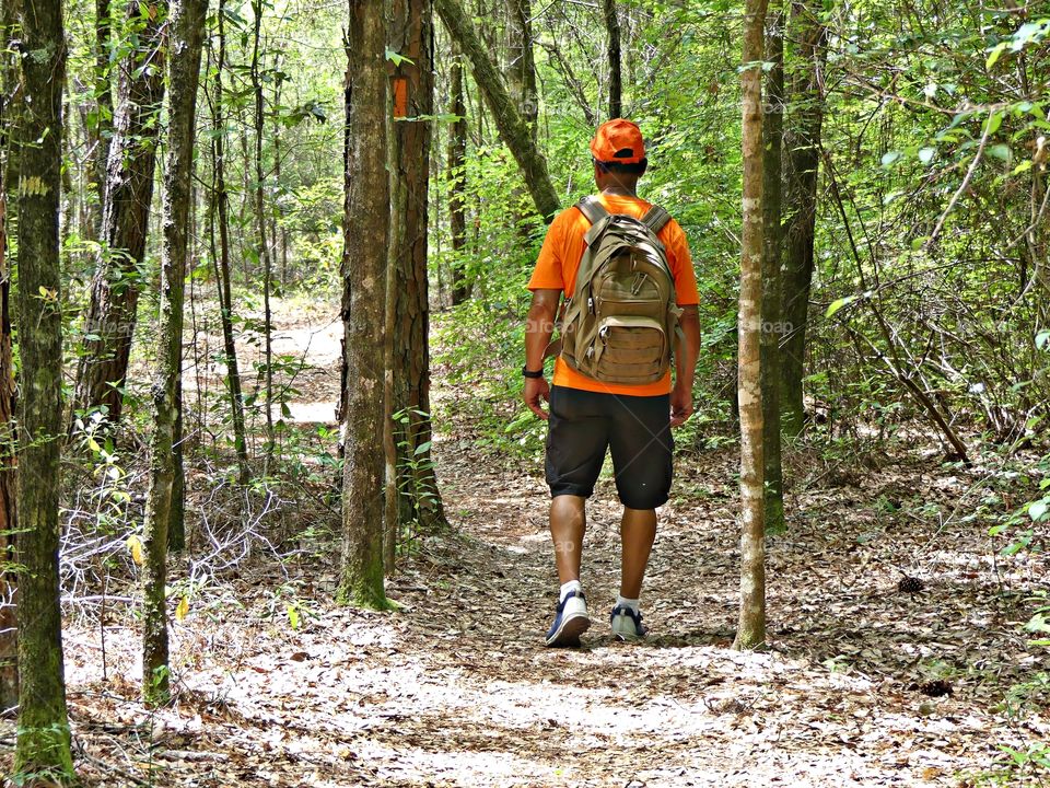 Things I love to do - Hiking is obviously healthy for our body, but few stop to think that it could also be beneficial to our mental health. Social distance. Hikers were half a mile apart. 