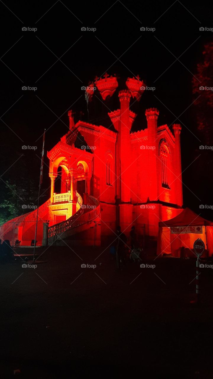 Red scary castel