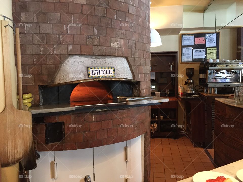 Pizza oven at Rafele (NYC)....it's where the magic happens!